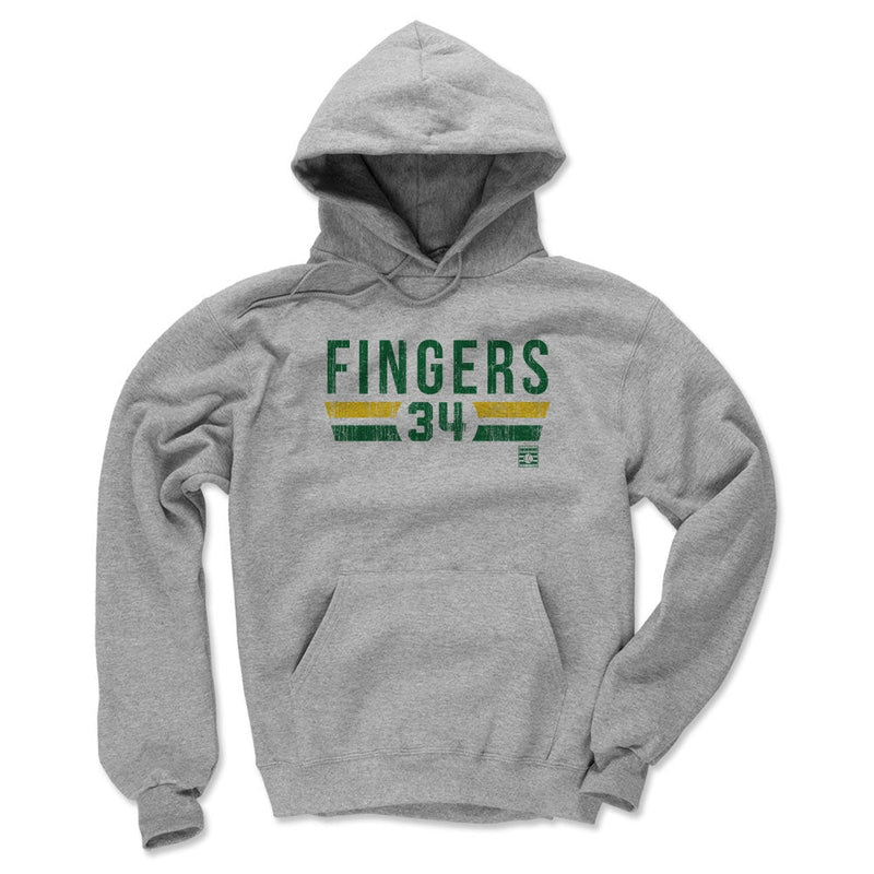 Hoodie featuring design named Rollie Fingers Font G, product image 1 of 3