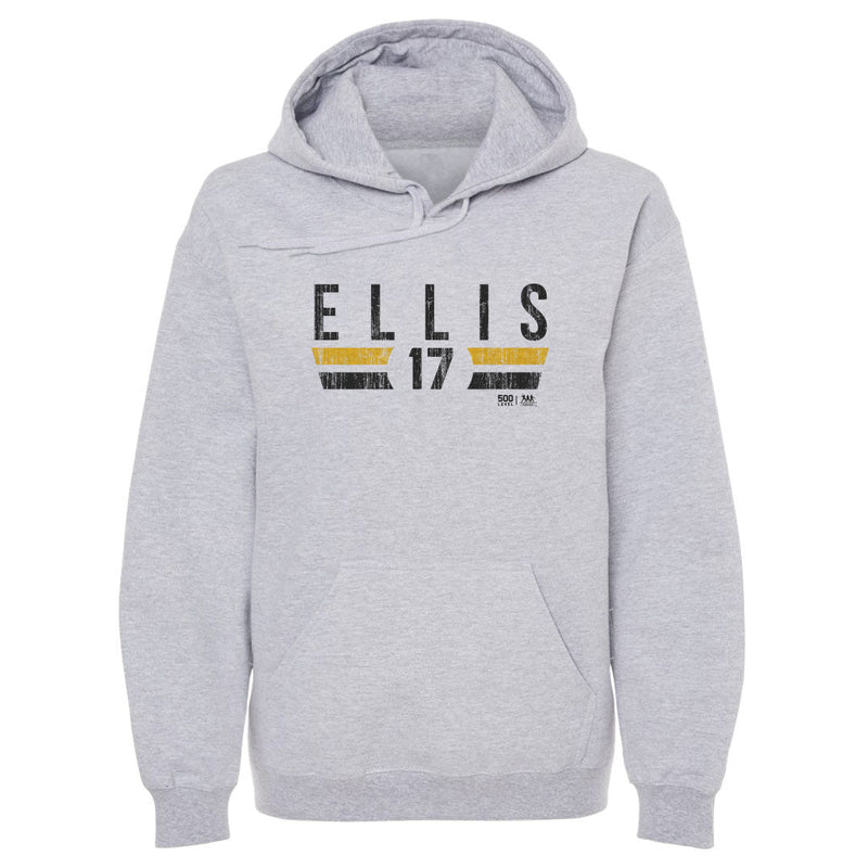 Gray Hoodie featuring design named Dock Ellis Pittsburgh Font