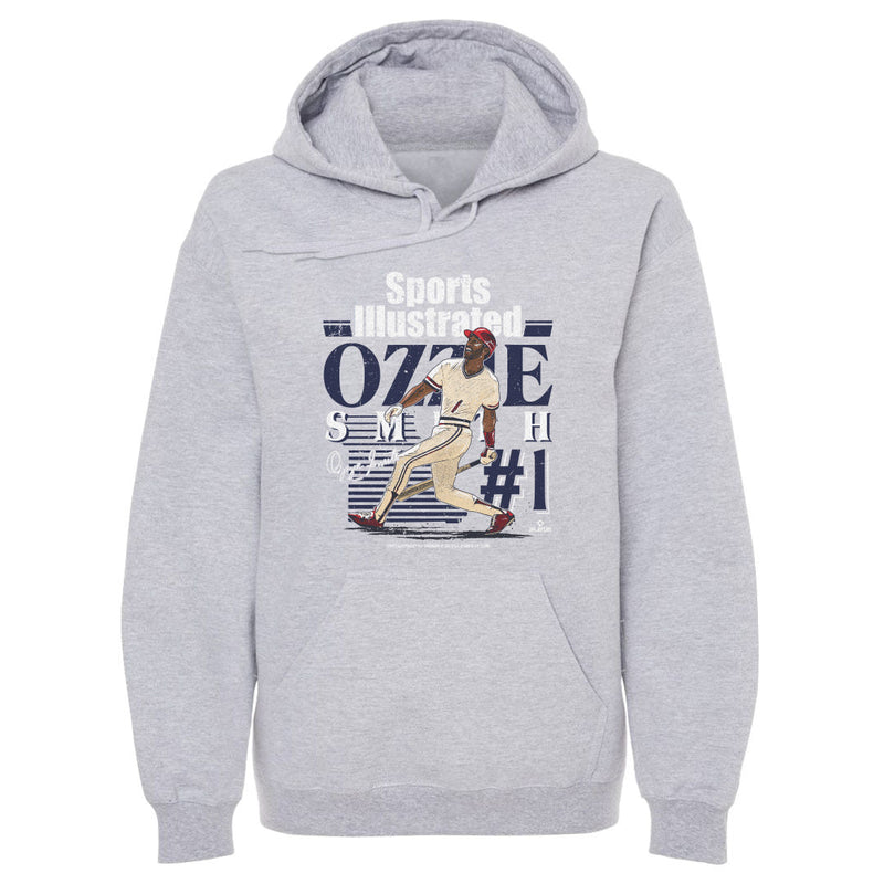 Hoodie featuring design named Ozzie Smith Sports Illustrated & St. Louis Player Name WHT, product image 2 of 2