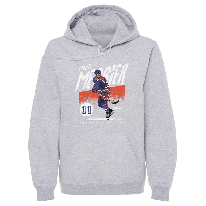 Hoodie featuring design named Mark Messier Edmonton Grunge WHT, product image 1 of 2