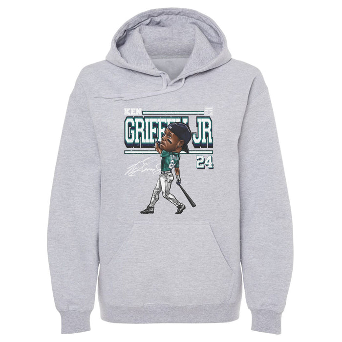 Ken Griffey Jr. Seattle Derby Cartoon WHT