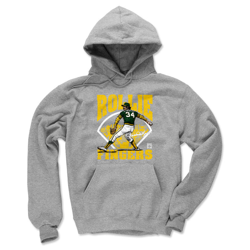 Hoodie featuring design named Rollie Fingers Field WHT, product image 1 of 2