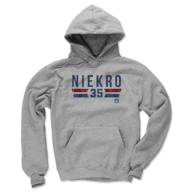 Gray Hoodie featuring design named Phil Niekro Font B
