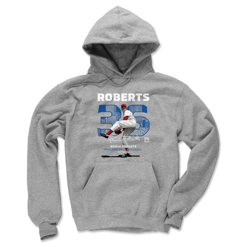 Gray Hoodie featuring design named Robin Roberts Throwback Number WHT