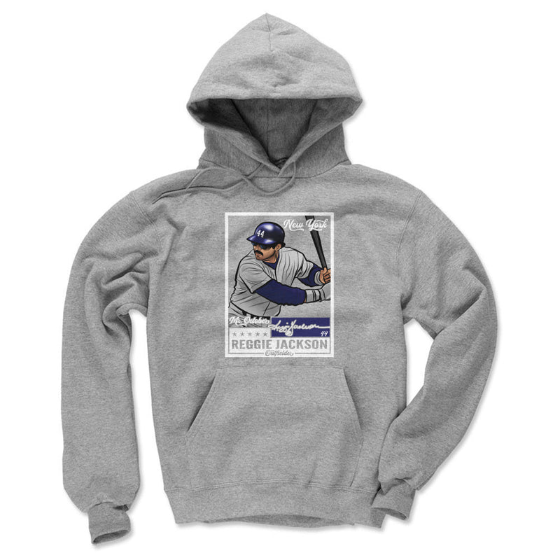 Hoodie featuring design named Reggie Jackson Throwback Card WHT, product image 2 of 2