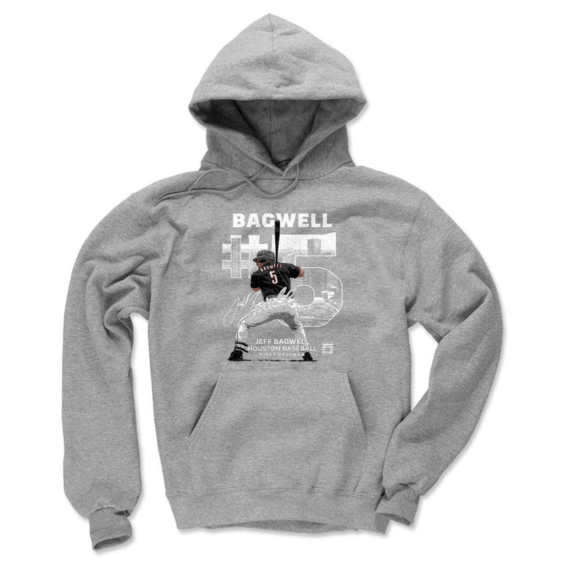 Gray Hoodie featuring design named Jeff Bagwell Throwback Number WHT