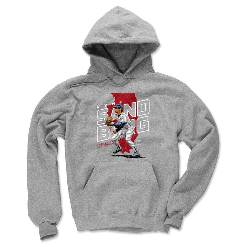 Hoodie featuring design named Ryne Sandberg Player Map WHT, product image 1 of 2