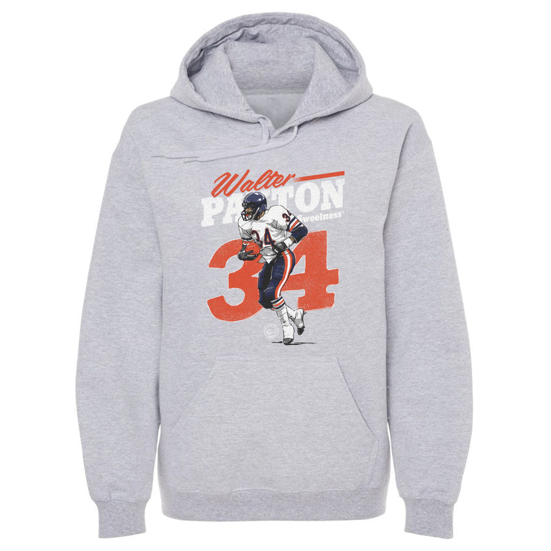 Hoodie featuring design named Walter Payton Sweetness Retro WHT, product image 2 of 2