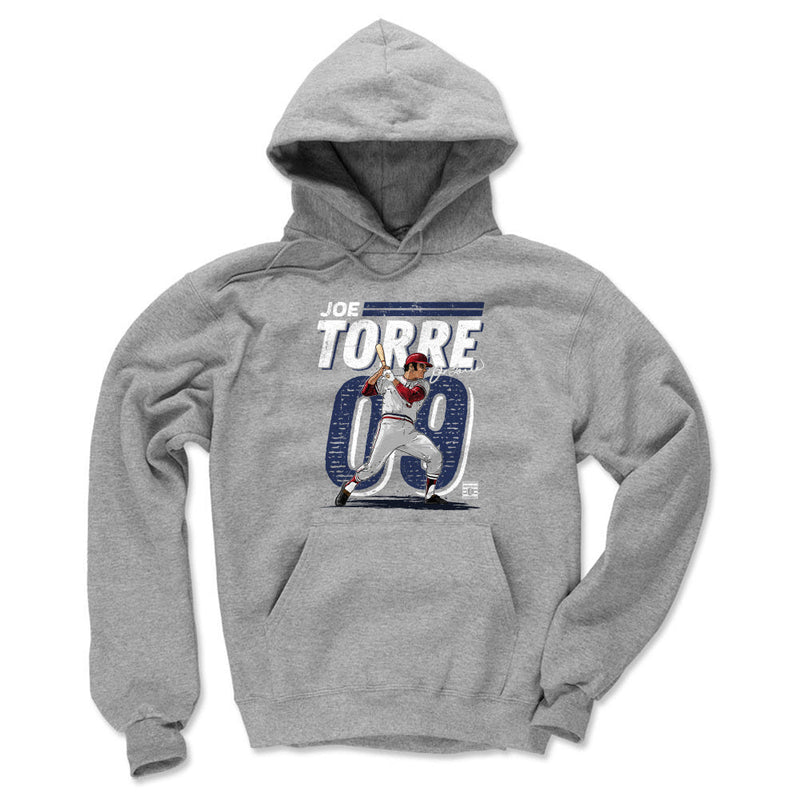 Gray Hoodie featuring design named Joe Torre Dash WHT