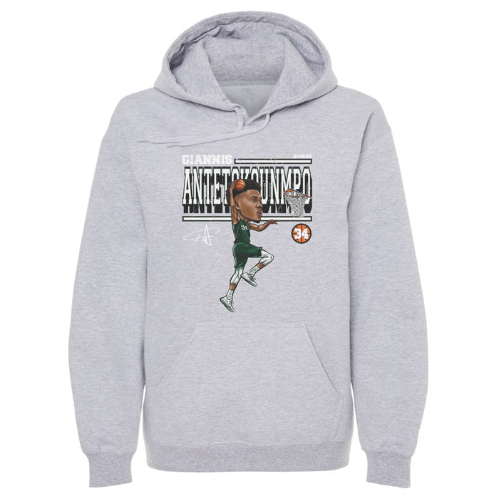 Giannis Antetokounmpo Cartoon WHT