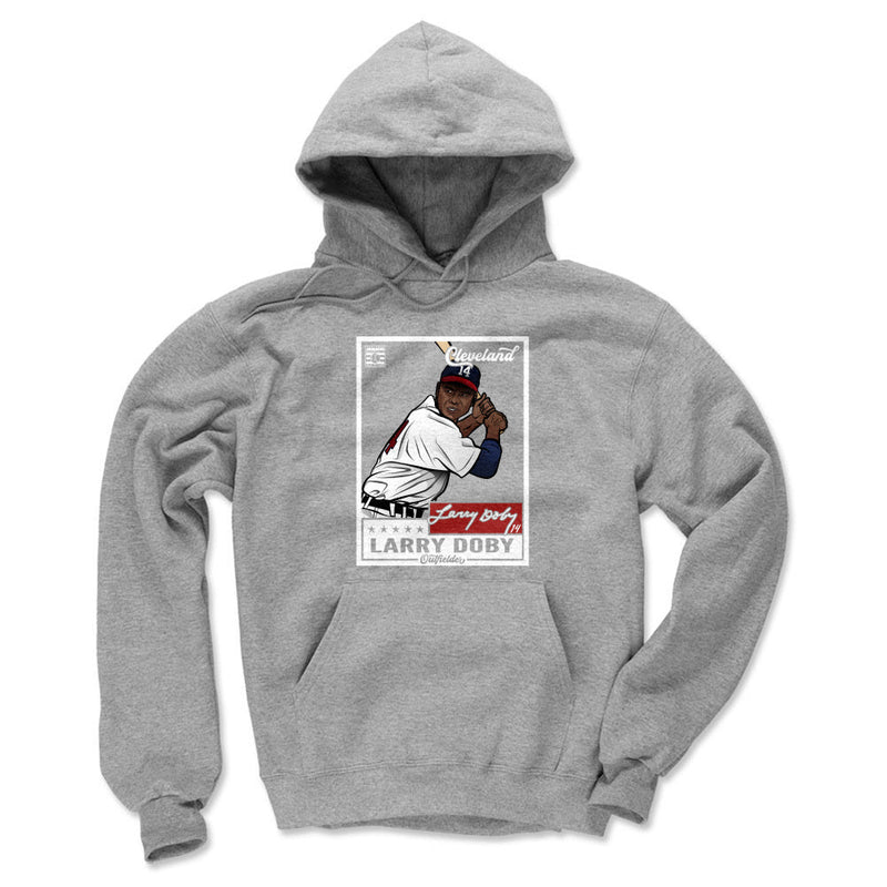 Hoodie featuring design named Larry Doby Throwback Card WHT, product image 2 of 2