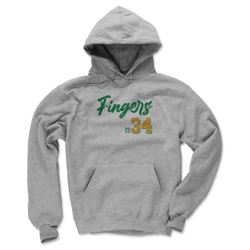 Hoodie featuring design named Rollie Fingers Oakland Script, product image 2 of 3
