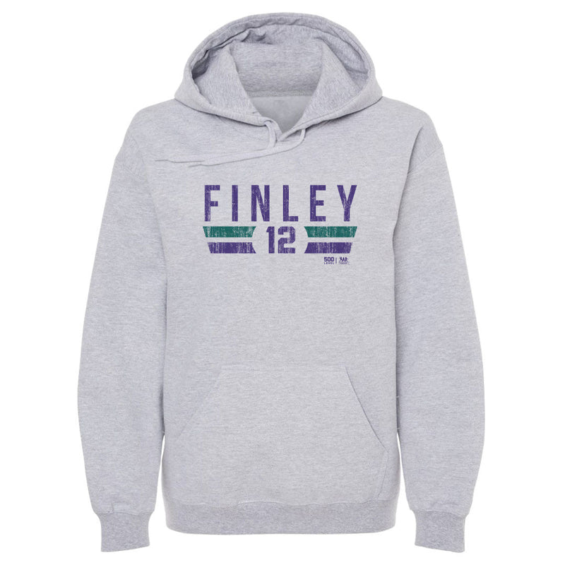 Gray Hoodie featuring design named Steve Finley Arizona Font
