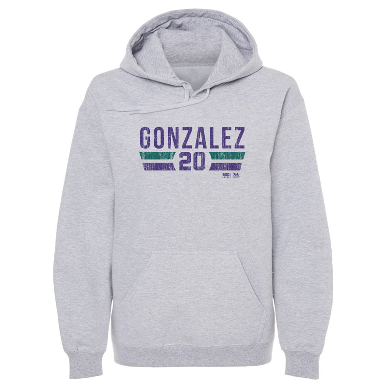 Gray Hoodie featuring design named Luis Gonzalez Arizona Font