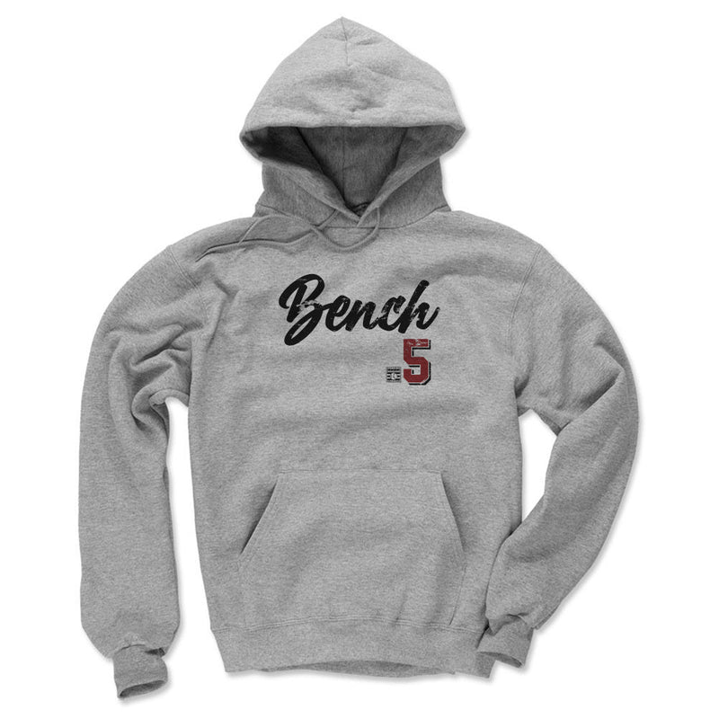 Hoodie featuring design named Johnny Bench Cincinnati Script, product image 2 of 3