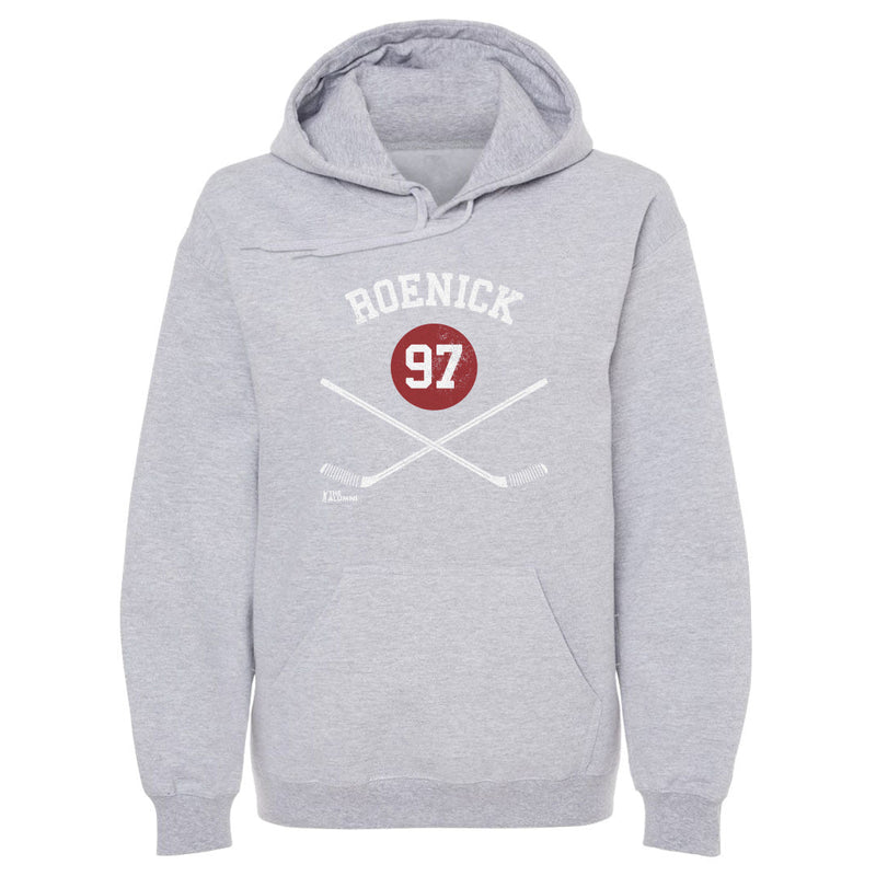 Hoodie featuring design named Jeremy Roenick Phoenix 97 Sticks WHT, product image 1 of 2