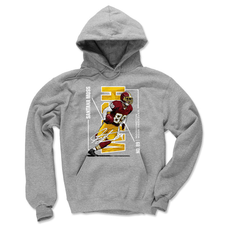 Gray Hoodie featuring design named Santana Moss Throwback WHT