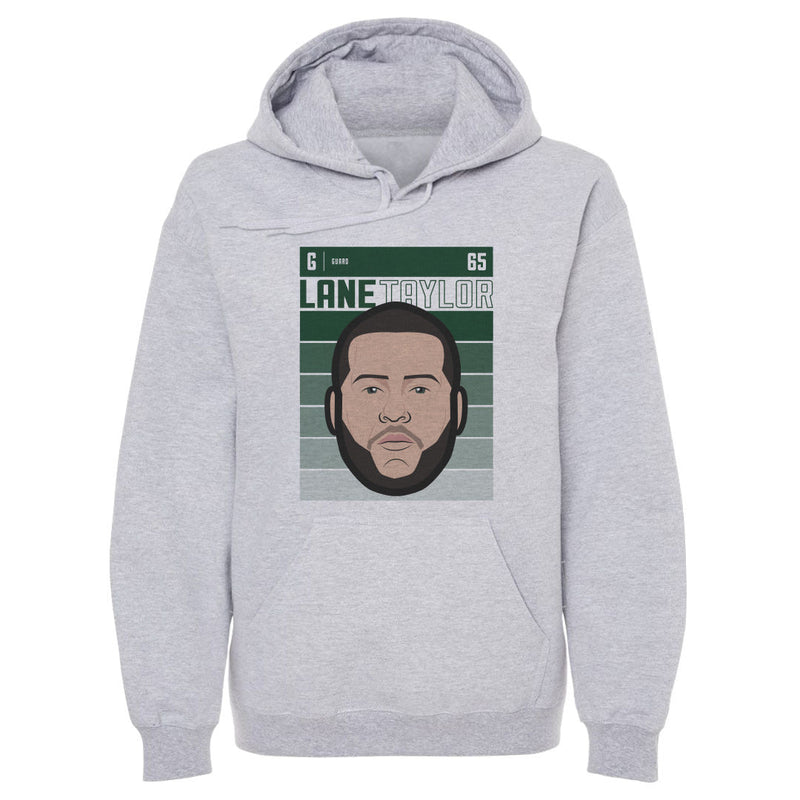 Gray Hoodie featuring design named Lane Taylor Green Bay Fade