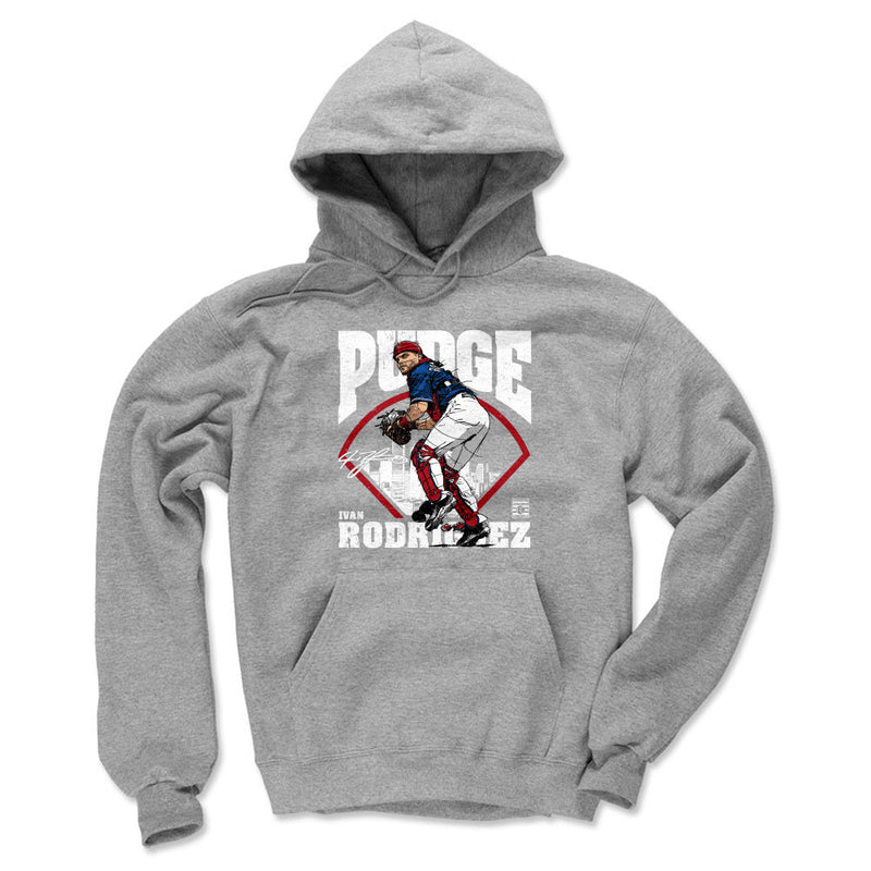 Hoodie featuring design named Ivan Rodriguez Field WHT, product image 1 of 2