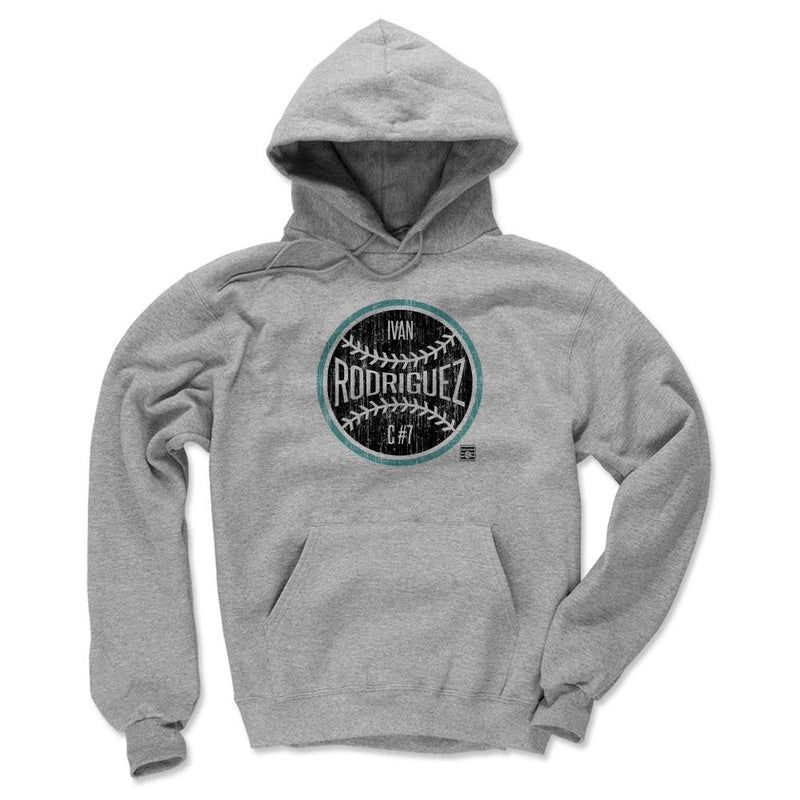Hoodie featuring design named Ivan Rodriguez Miami Ball, product image 3 of 3