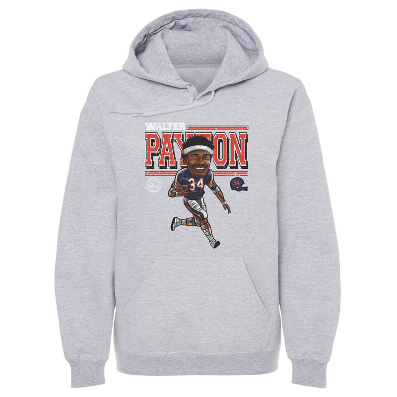 Hoodie featuring design named Walter Payton Cartoon WHT, product image 2 of 2