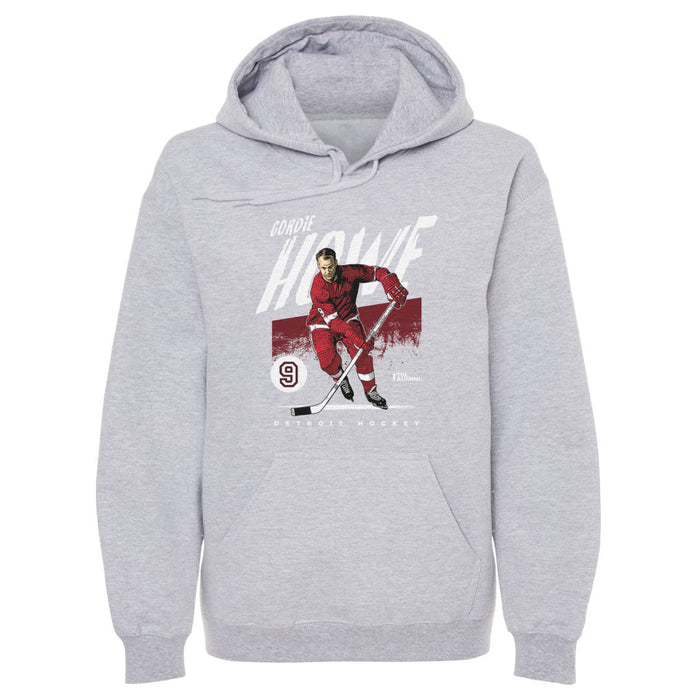 Gordie Howe Detroit Grunge WHT