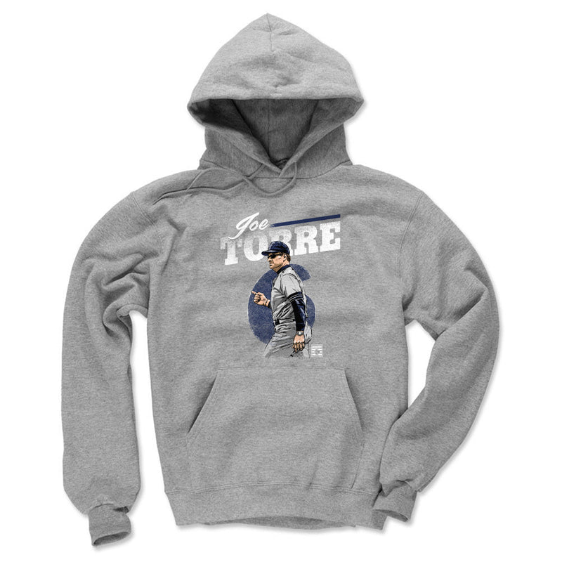 Gray Hoodie featuring design named Joe Torre Retro WHT