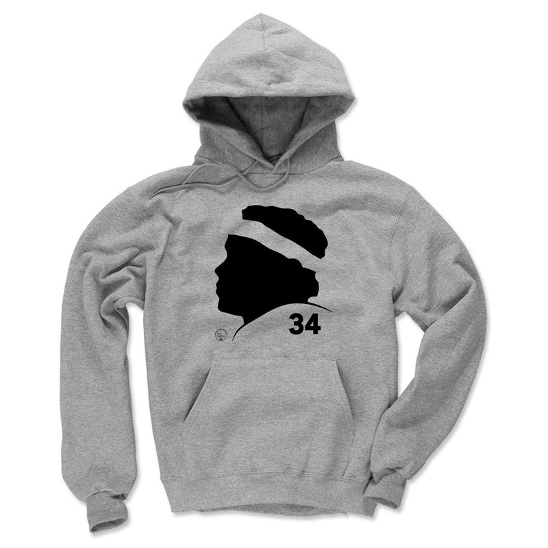 Gray Hoodie featuring design named Walter Payton Silhouette