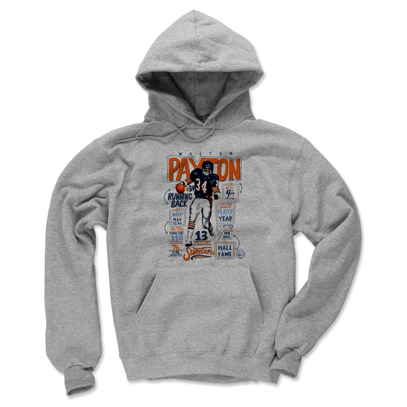 Hoodie featuring design named Walter Payton Stats, product image 1 of 3