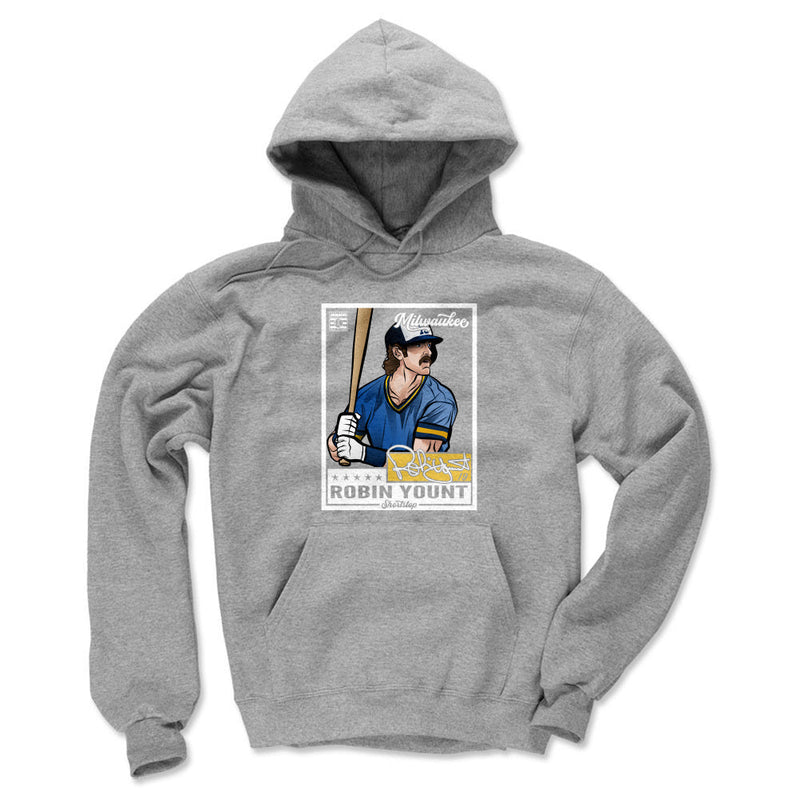 Hoodie featuring design named Robin Yount Throwback Card WHT, product image 1 of 2