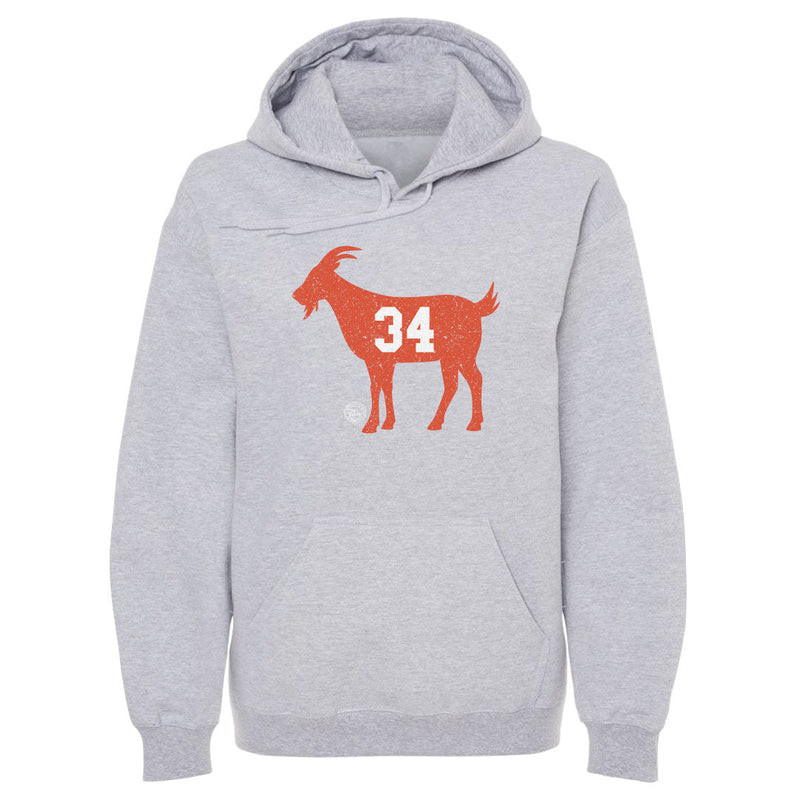 Gray Hoodie featuring design named Walter Payton 34 GOAT WHT