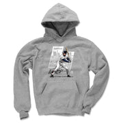 Heather gray Wade Boggs hoodie showing the same batting illustration on the front, with a black signature across the lower graphic.