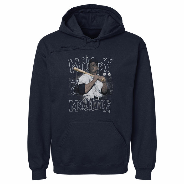 Mickey Mantle New York Y Skyline WHT