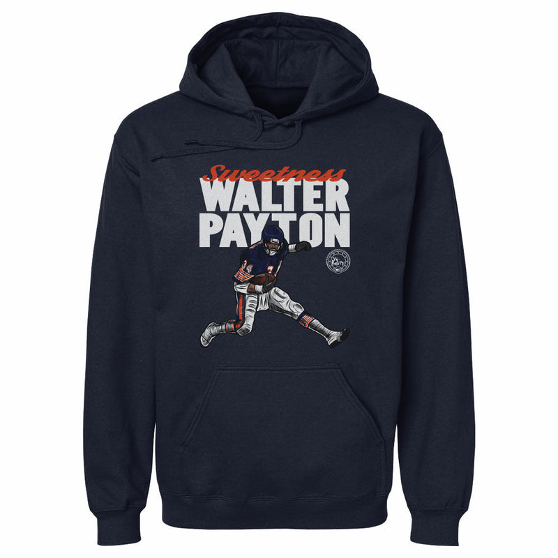 Hoodie featuring design named Walter Payton Hurdle WHT, product image 1 of 3