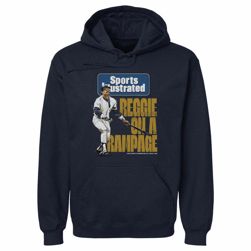 Navy Hoodie featuring design named Reggie Jackson Sports Illustrated & New York Y Rampage WHT