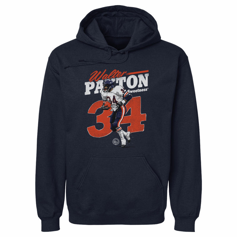Hoodie featuring design named Walter Payton Sweetness Retro WHT, product image 1 of 2