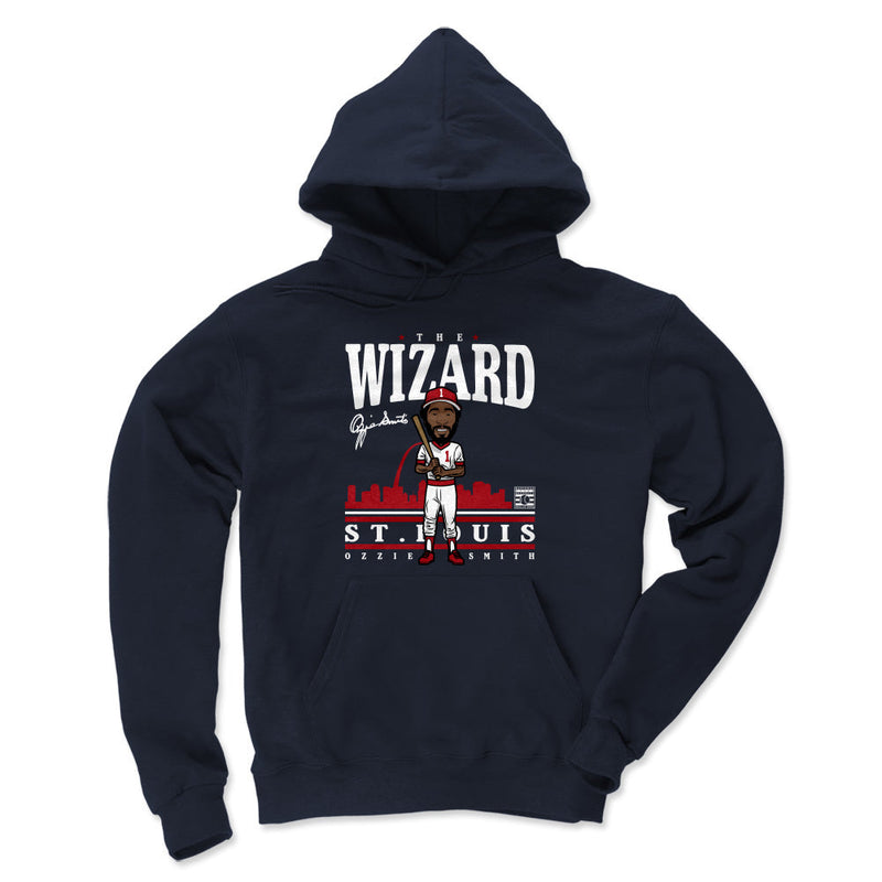 Hoodie featuring design named Ozzie Smith Toon WHT, product image 2 of 2