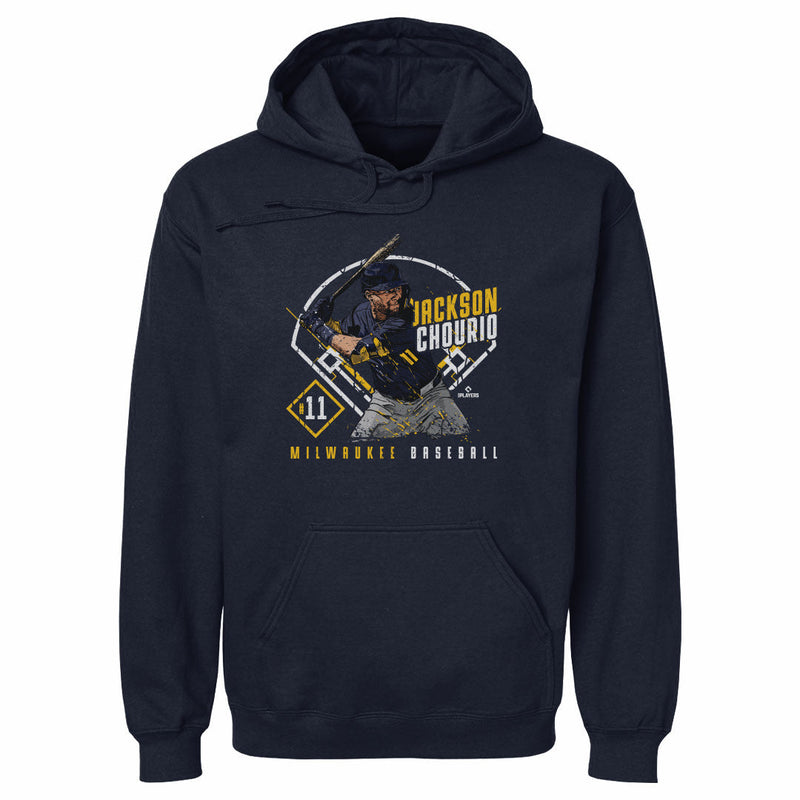 Hoodie featuring design named Jackson Chourio Milwaukee Ballpark WHT, product image 2 of 2