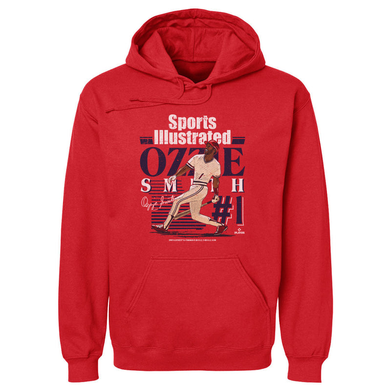 Hoodie featuring design named Ozzie Smith Sports Illustrated & St. Louis Player Name WHT, product image 1 of 2