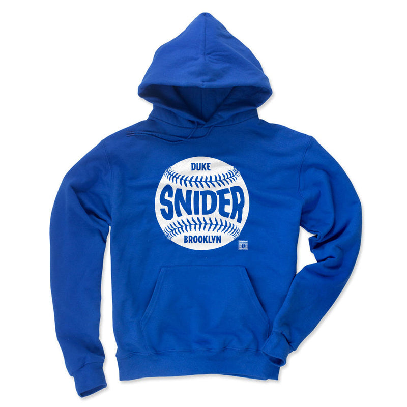 Royal Blue Hoodie featuring design named Duke Snider Brooklyn Baseball WHT