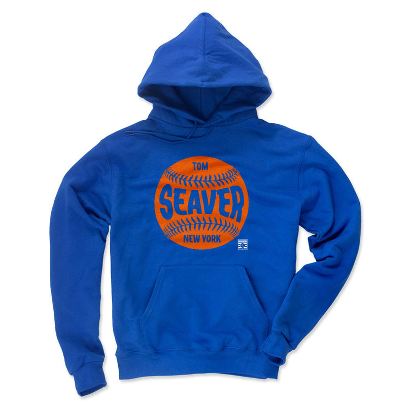 Royal Blue Hoodie featuring design named Tom Seaver New York Baseball WHT