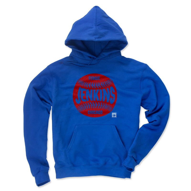 Royal Blue Hoodie featuring design named Fergie Jenkins Chicago Baseball WHT