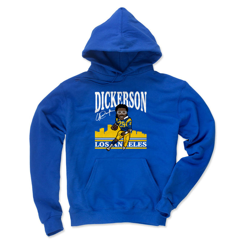 Hoodie featuring design named Eric Dickerson Toon Y WHT, product image 1 of 2
