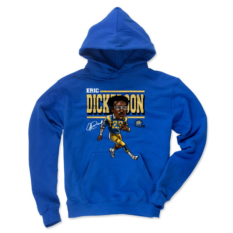 Hoodie featuring design named Eric Dickerson Cartoon WHT, product image 2 of 2