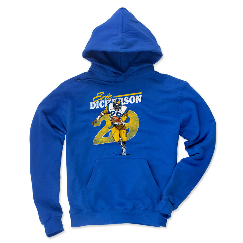 Hoodie featuring design named Eric Dickerson Retro WHT, product image 2 of 2