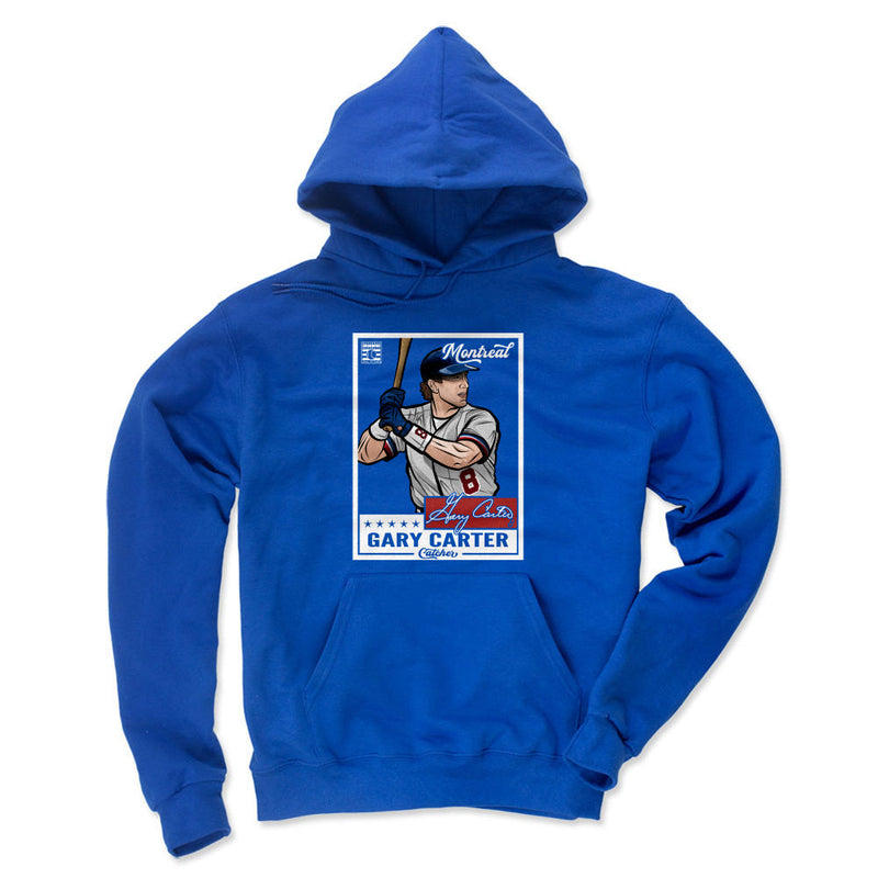 Hoodie featuring design named Gary Carter Throwback Card WHT, product image 1 of 2