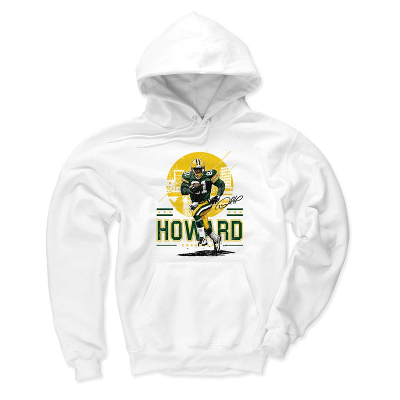 White Hoodie featuring design named Desmond Howard Player Skyline