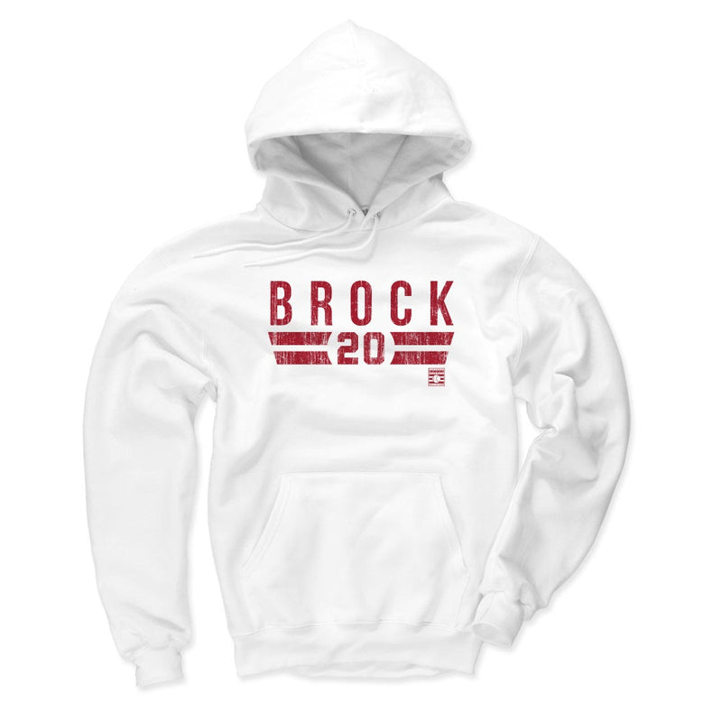 Hoodie featuring design named Lou Brock Font R, product image 1 of 3