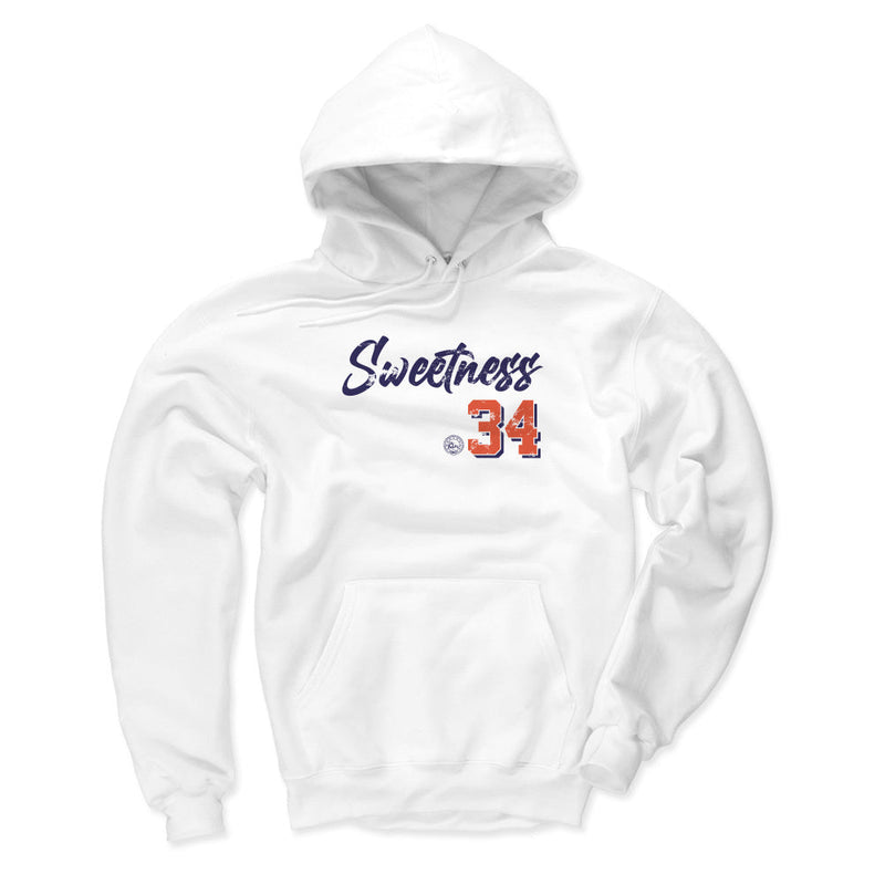 White Hoodie featuring design named Walter Payton Chicago Script Sweetness