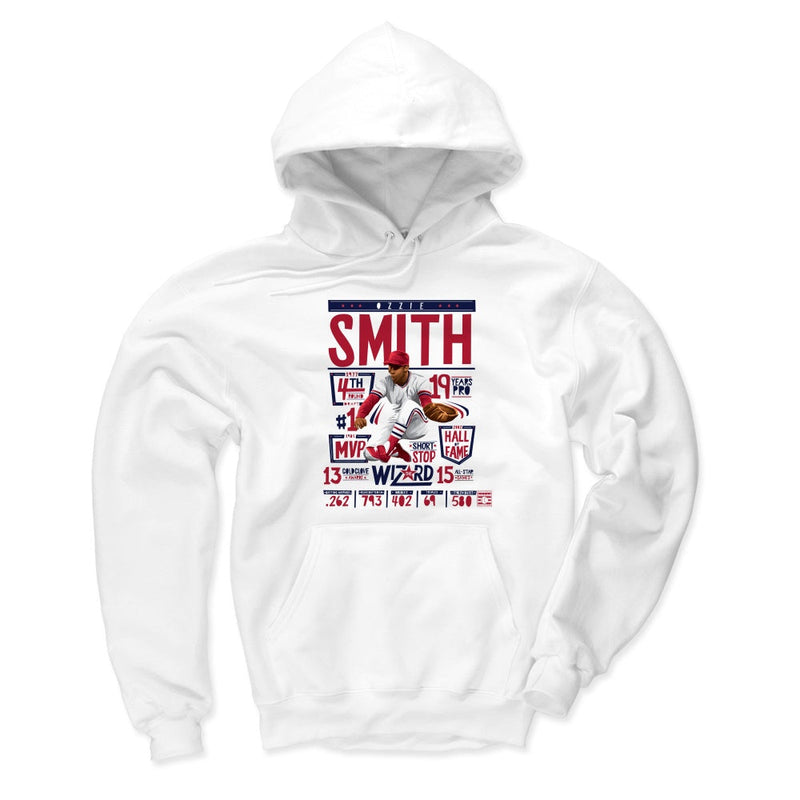 Hoodie featuring design named Ozzie Smith Stats R, product image 3 of 3
